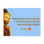 Buddha Quote - The way is not in the sky ... postcards