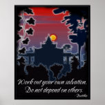 Buddha Salvation Quote Poster posters