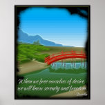 Buddha Serenity Quote Poster posters