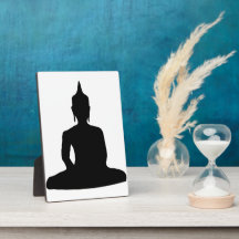 Buddha Silhouette Photo Plaque