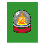 Buddha Snow Globe Postcards
