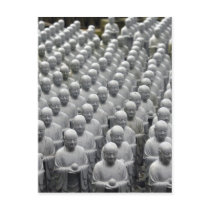 buddha statue lines postcard