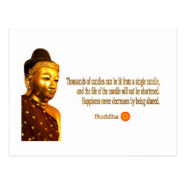 Buddha ~ Thousands Of Candles Can Be Lit ... postcards