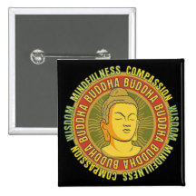 Buddha Wisdom Pinback Button