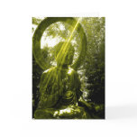 buddha with rays greeting card