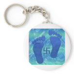 Buddhas' feet in water keychains