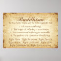 Buddhism Four and Eight posters