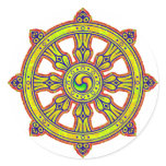 Buddhist Dharma Chakra stickers