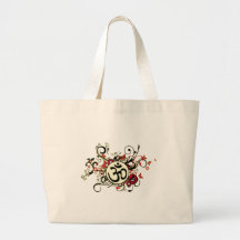 Buddhist Floral Om Bags