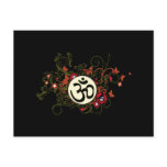 Buddhist Floral Om postcards
