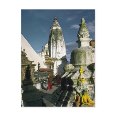 Buddhist Temple in Kathmandu, Nepal Postcards