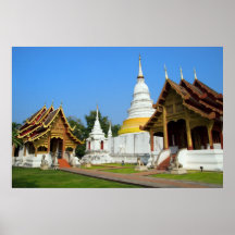 Buddhist Temples in Thailand Poster