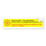 Buddhists Car Stickers bumper stickers