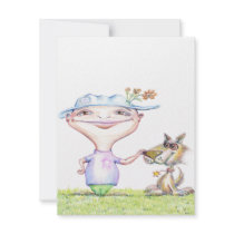 Buddies invitation - 5.5" x 4.25" - vertical forma