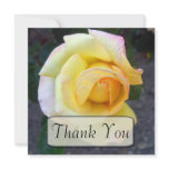Budding Yellow Rose Thank You Cards Invite