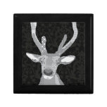 Buddy Black & White Box Jewelry Box