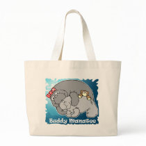 Buddy Manatee Kiss Tote Bag
