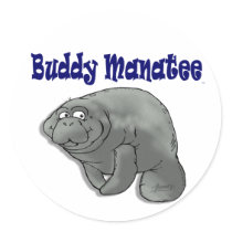 Buddy Manatee Sticker