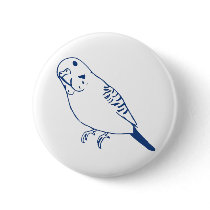 Budgerigar Pinback Buttons