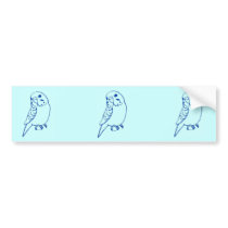 Budgie Drawing Bumper Stickers