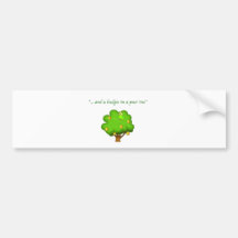 Budgie in a Pear Tree Bumper Sticker