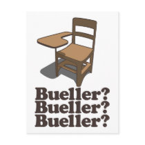 Bueller? Bueller? Bueller?