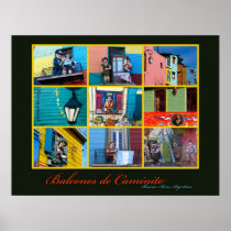 Buenos Aires Caminito Balconies Print