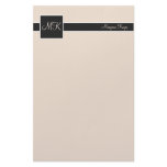 Buff & Black Colour Block Stationery