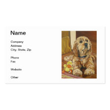 Buff Cocker Spaniel Business Cards