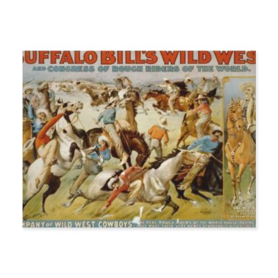 Buffalo Bill's Wild West Show Post Card by CircusArt