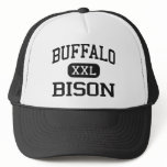Buffalo - Bison - High School - Buffalo Wyoming Mesh Hats