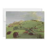 Buffalo Chase, Mouth of the Yellowstone by Catlin invitations