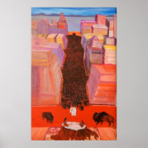 Buffalo Drum Stampede Poster