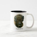 Buffalo Eating Coffee Mugs