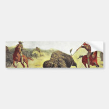 Buffalo Hunt Bumper Stickers