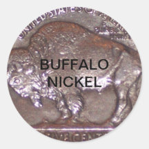 Buffalo Nickel Stickers
