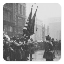 "Buffalo" Soldiers Returning Colours - 1919 Square Stickers