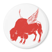 Buffalo Wings Refrigerator Magnet