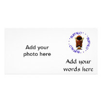 Buffalo with Beef on Weck and Buffalo Wings Personalized Photo Card
