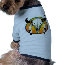 bufflalo skull pet tshirt