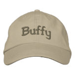 Buffy Embroidered Baseball Cap / Hat Khaki embroidered hats