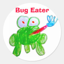 Bug Eater Round Stickers