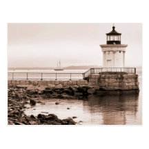 Bug Light, Portland Breakwater Light Postcard