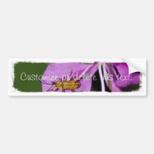 Bug on Fireweed; Customisable Bumper Sticker