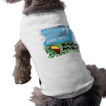 Bug running away from chemtrail plane doggie shirt