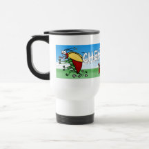 Bug running away from chemtrail plane mug