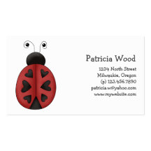 Buggin' You · Ladybug Hearts Business Card Templates