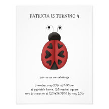 Buggin' You · Ladybug Hearts Custom Invite