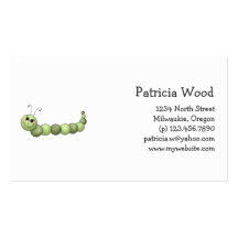 Buggin' You · Smiling Caterpillar Business Card Templates