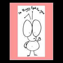 Buggy Eyed Postcard postcards